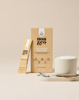 Noa & Co Collagen Creamer 10 sachets box, with sachet and coffee cup