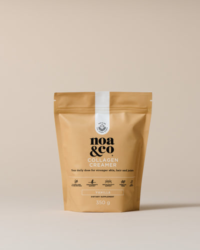 Noa & Co Vanilla Collagen Creamer pouch, front
