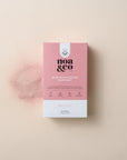Noa & Co Breastfeeding Support 30 sachets box, front with pink powder
