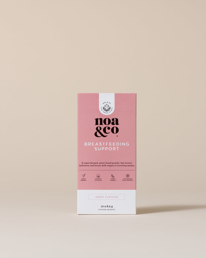 Noa & Co Breastfeeding Support 10 sachets box, front